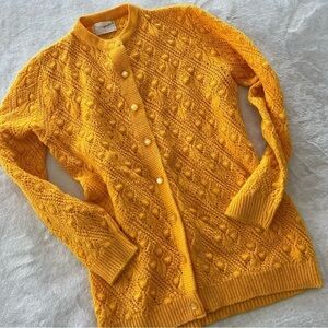 VINTAGE Sidney Gould It's pure gold Cardigan